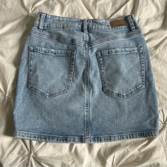 Garage Womens XS Denim Blue Mini Skirt - Picture 5 of 6